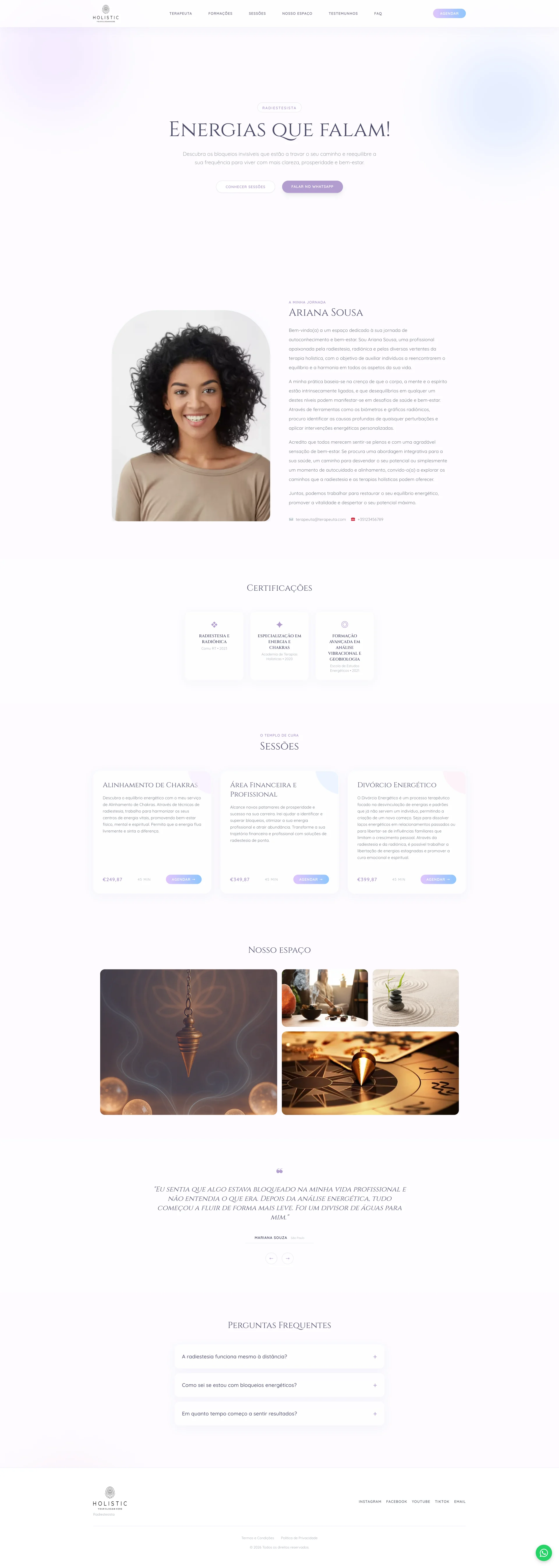 Preview do template