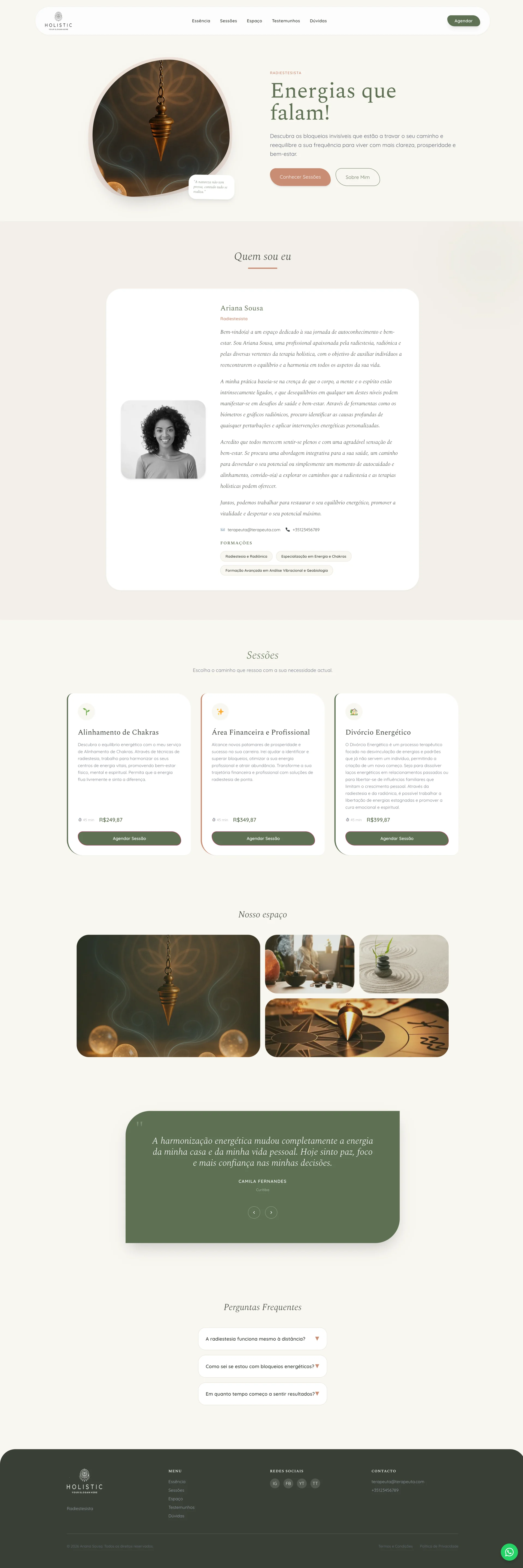 Preview do template